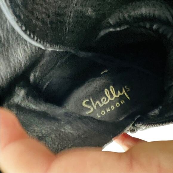 Shellys London Tyra Zip Moto Combat Biker Boot Womens Size 38 - Picture 7 of 9